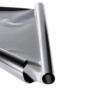 Zonwerende folie (zilver/zilver)